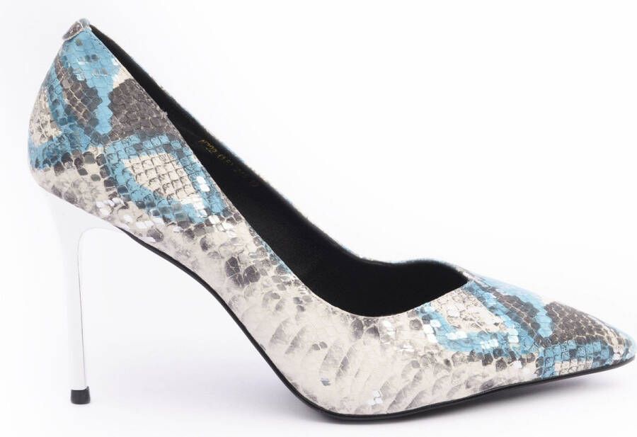 Zerba Dames Pumps Azul Leer Vagato