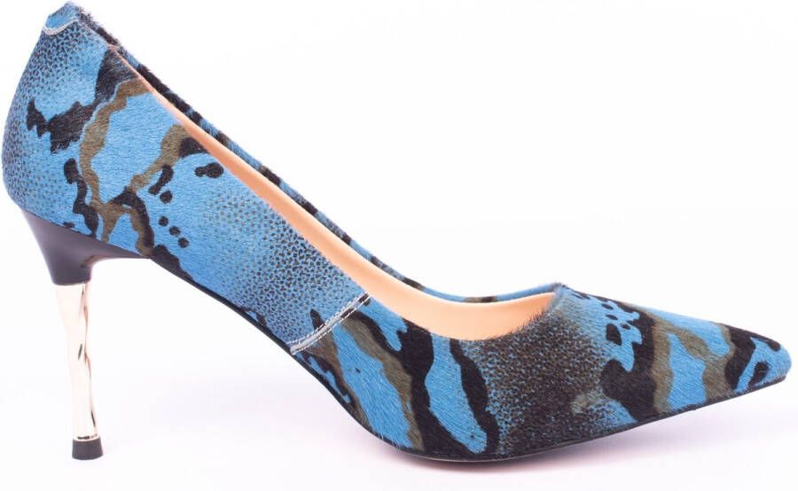 Zerba Dames Pumps Blauw Leer Arentino