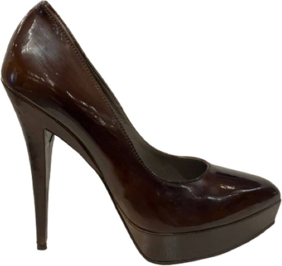 Zerba Vrouwen schoen Oker Roze Leer Fiorento