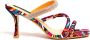 Zerba Dames Sandalen Muiltjes Multicolor Zijde Amalfi - Thumbnail 2