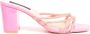Zerba Dames Sandalen Muiltjes Roze Leer Mazzini - Thumbnail 3