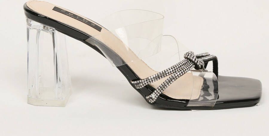 Zerba Dames Sandalen Muiltjes- Zwart Leer Acerno - Foto 2