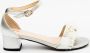 Zerba Dames Sandalen Zilver Wit Leer Tiliano - Thumbnail 2