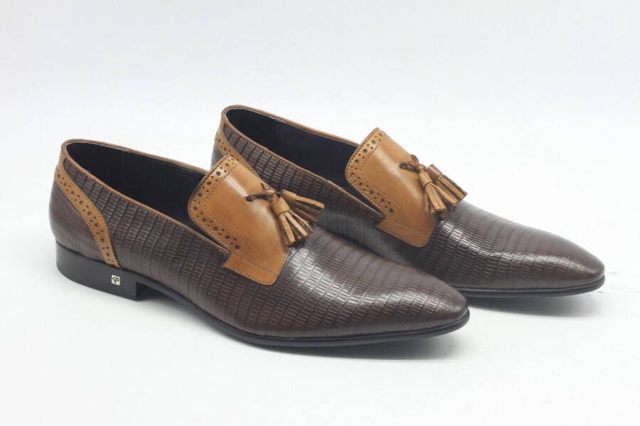 Zerba Heren Instappers Loafers Blauw Leer Nubuck- Montella - Foto 2