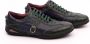 Zerba Heren Sneakers Veterschoenen Blauw Groen Leer Camaior - Thumbnail 4