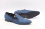 Zerba Heren Instappers Loafers Blauw Leer Nubuck- Montella - Thumbnail 1