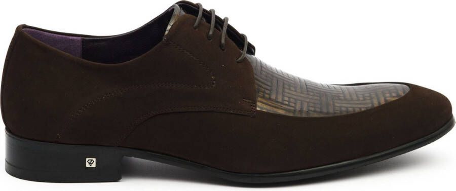 Zerba Heren Sneakers Veterschoenen Blauw Groen Leer Camaior