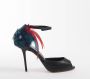 Zerba Dames Pumps Sandalen Zwart Leer Ponsano - Thumbnail 2