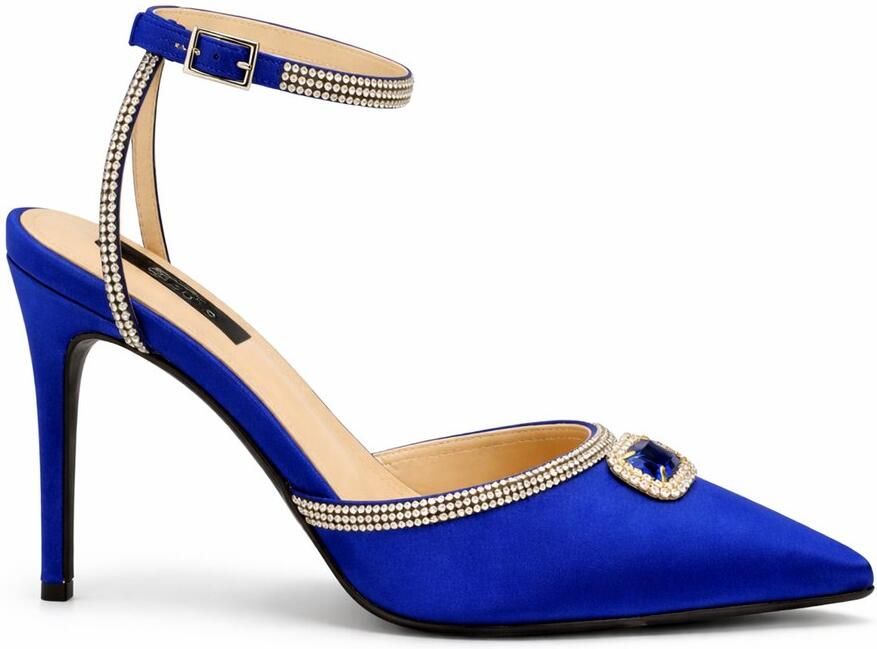 Zerba Dames Pumps Blauw Leer Ferentino - Foto 2