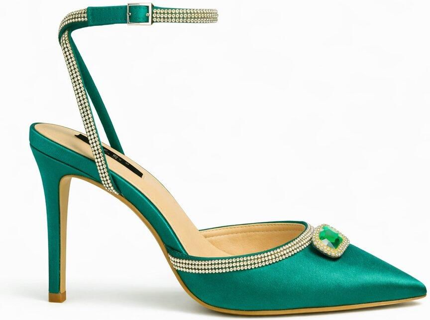 Zerba Dames Pumps Groen Perella