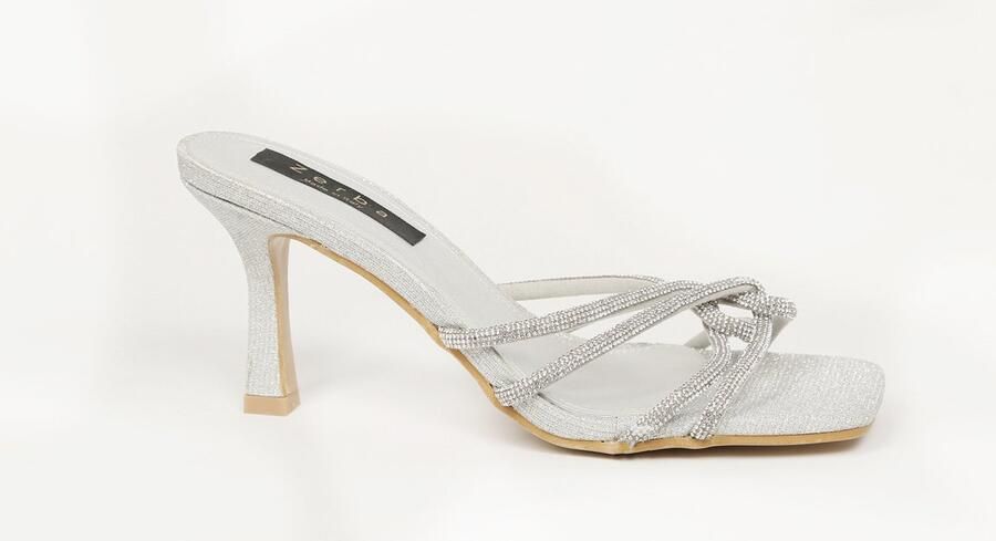 Zerba Dames Sandalen Muiltjes- Zilver Leer Sestola - Foto 2