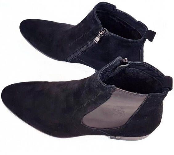 Zerba Heren Laarzen- Zwart Leer- Fasanara