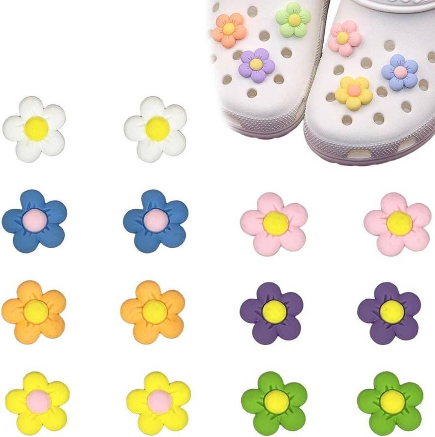 Zeynomax Schoenbedeltjes Sakura voor kinderen Set van 14 stuks Schoenaccessoires DIY Verfraaiingen voor sandalen Verjaardagscadeaus Feest