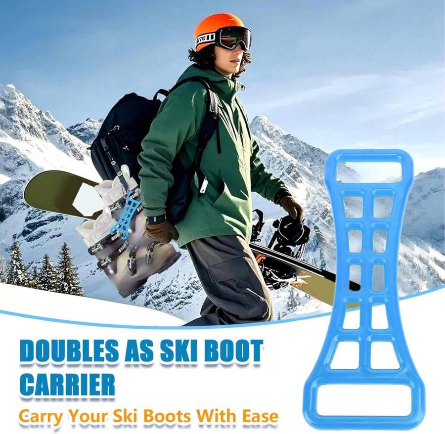 Zeynomax Ski Boot Gesp Tool & Ski Laarzen Carrier Handig voor Boot Aanpassingen en Dragen Sneeuw Accessoires Robuust Ontwerp Gemakkelijke IJsvrijmaking