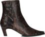 ZINDA Enkellaarsjes Dames 3243 Maat: 38 Materiaal: Leer Kleur: Bruin - Thumbnail 1