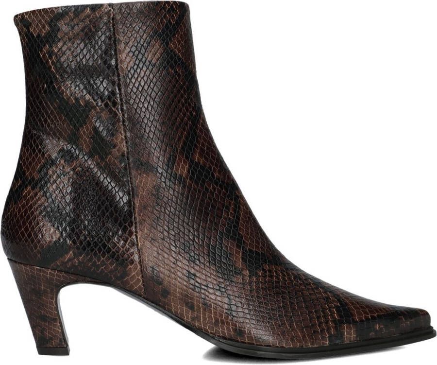 ZINDA Enkellaarsjes Dames 3243 Maat: 38 Materiaal: Leer Kleur: Bruin