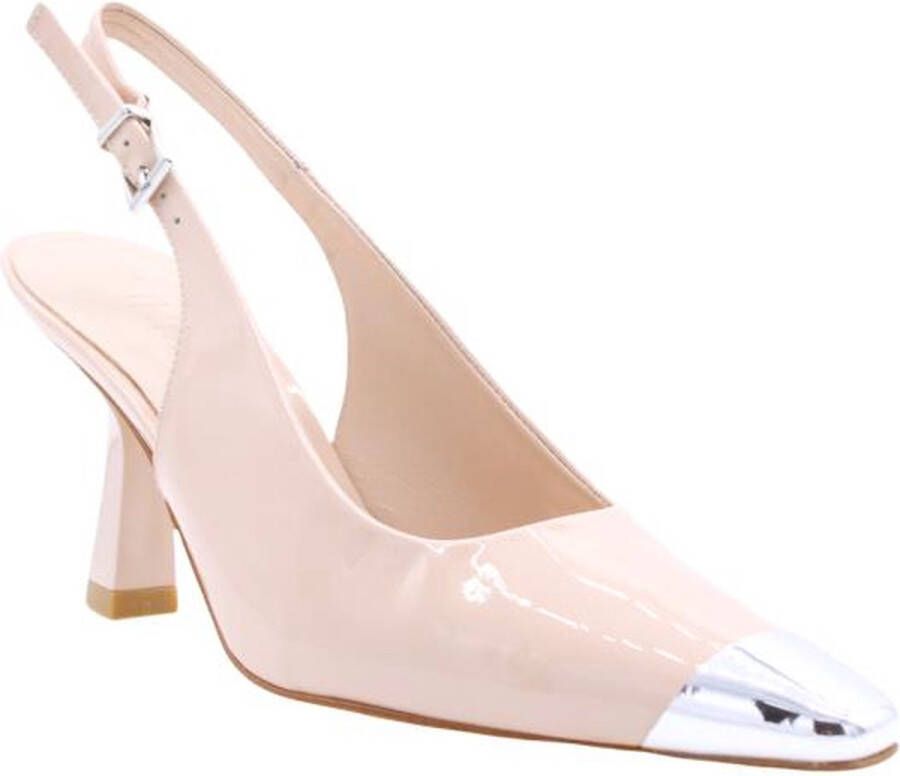 Zinda Peep Heel Schoenen Verhoog Je Stijl Beige Dames