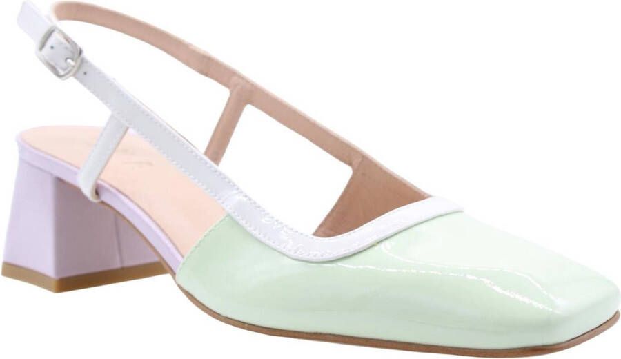 Zinda Peep Toe Peep Heel Green