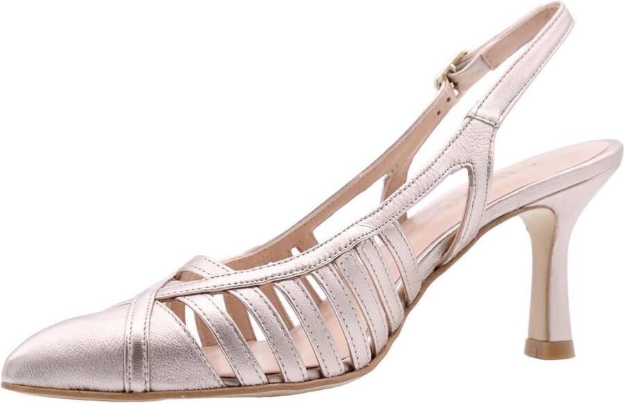 Zinda Akti Leren Pumps Yellow Dames