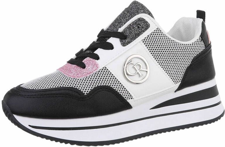 ZoeZo Design sneakers nieuwe collectie voorjaar 2025 zwart wit roze glitter zilver kunstleder stof uitneembare zool