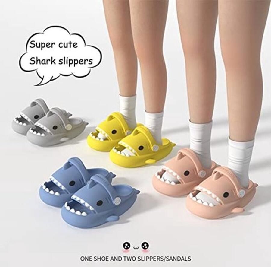 Zomer Haai Slippers voor Kinderen Antislip Zwembadschoenen