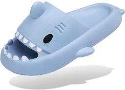 Zomer Haaienslippers voor en Antislip Open Teen en Gewatteerde Dikke Zool