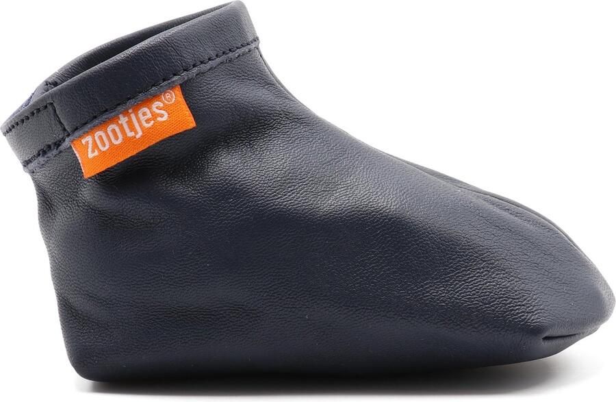 Zootjes Leren Babyslofje Navy Baby-schoenen