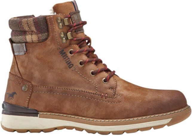 Babista Hoge veterschoen Mustang Bruin - Foto 2