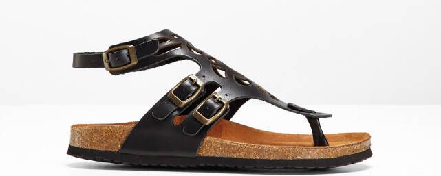 Bonprix Comfortabele sandalen van leer