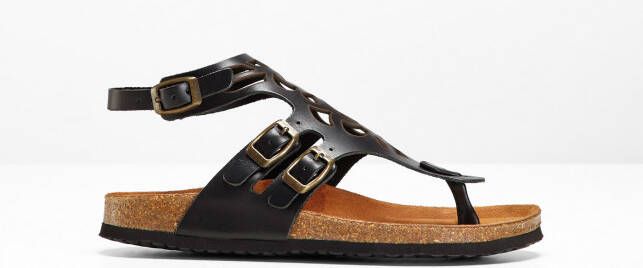 bonprix Comfortabele sandalen van leer