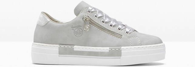 Rieker Plateausneakers met decoratieve rits vrijetijdsschoen lage schoen veterschoen