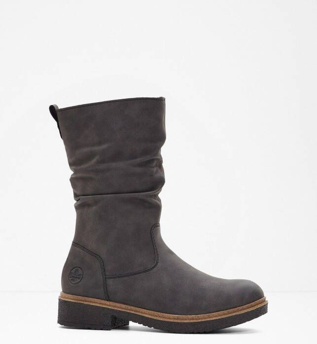 Rieker Winterlaarzen klassieke laarzen blokhak slouchy schacht met warme voering