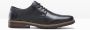 Rieker heren veterschoenen halve schoenen zakelijke schoenen leren schoenen 13200-00 zwart - Thumbnail 2