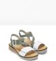 Rieker Sandalen zomerschoen sandaal sleehak met asymmetrische bandjes - Thumbnail 2