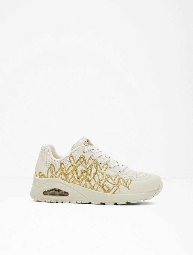Skechers JGoldcrown Uno Golden Heart Sneakers Beige