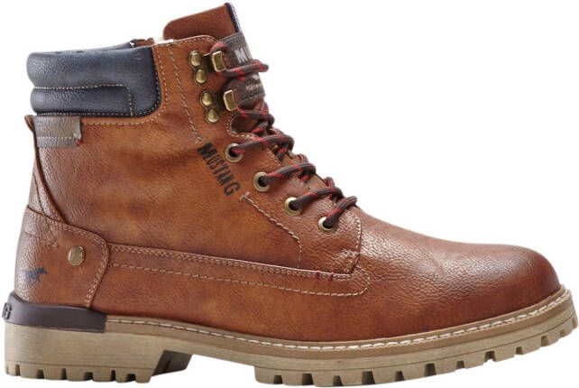 Mustang Shoes Winterlaarzen lace-up boots ankle boots worker boots contrast trim logo patch - Foto 3