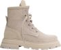 B.l.a.h Footwear Maria Veterboots Laarzen Met Veters Dames Beige - Thumbnail 3