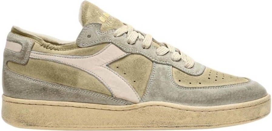 Diadora Heritage mis basket pigskin sneakers beige 25008 beige almond oil suede 38(5 ) - Foto 4