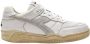 Diadora Sneakers Heren Lage sneakers Herenschoenen Leer B.560 Used Italia Wit - Thumbnail 4