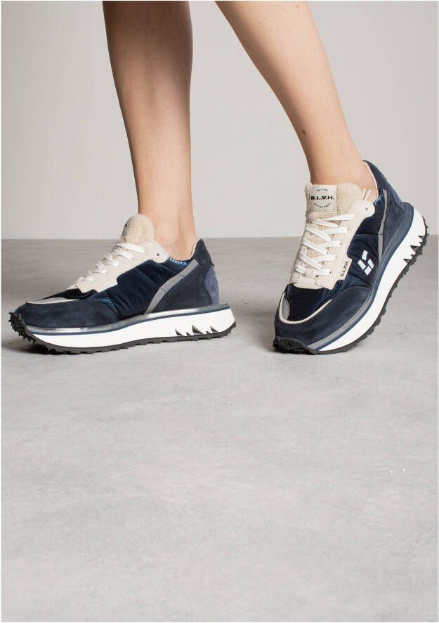 B.L.A.H. Dames Gisele Sneakers Donkerblauw