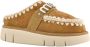 MOU Instappers Dames Bounce Clog Maat: 41 Materiaal: Suède Kleur: Cognac - Thumbnail 15