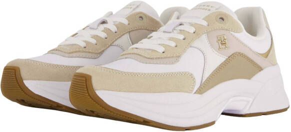 Tommy Hilfiger Dames Chunky TH Runner Sneakers Wit