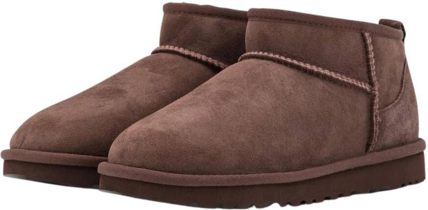 Ugg Dames Ultra Mini Schoenen Donkerbruin