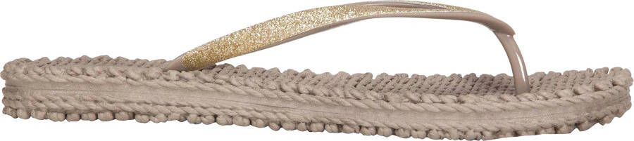 Ilse Jacobsen Dames Cheerful 01 Teenslippers Beige