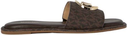 Michael Kors embellished logo slide Bruin Dames - Foto 3