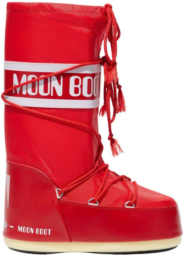 Moon Boot Dames Icon Nylon Boots Rood