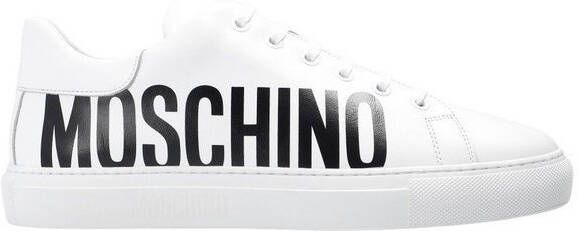 Moschino Heren Sneakers logo Wit