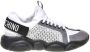 Moschino Teddy Sneakers met Mesh Suede Neopreen en Leer White Dames - Thumbnail 3