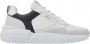Nubikk Roque Road Wave Men White Leather Navy Lage sneakers - Thumbnail 5