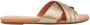 UGG Slippers Dames W Kenleigh Slide Maat: 36 Materiaal: Leer Kleur: Goud - Thumbnail 3